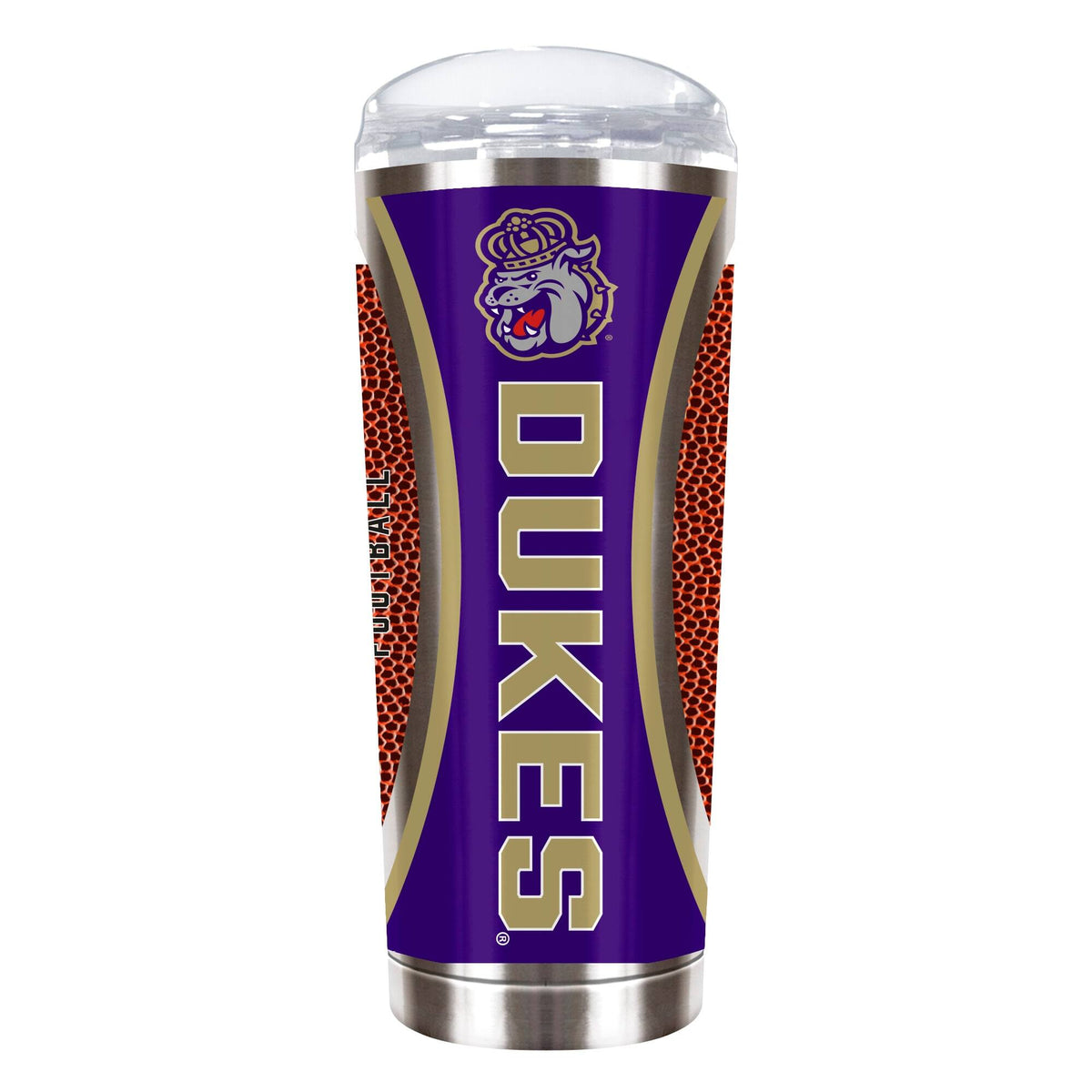 Great American Products - James Madison Dukes 18oz. Roadie Game Ball Tumbler - Brown