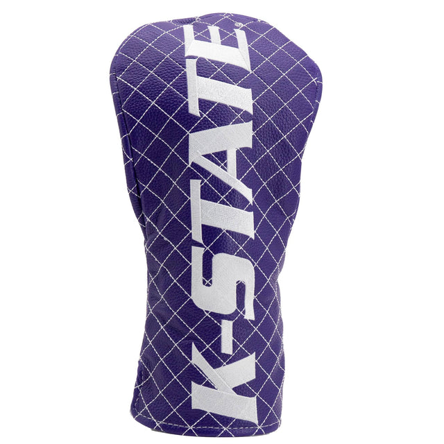 Front. Team Golf - Kansas State Wildcats Quilted Driver Headcover - Multicolor.