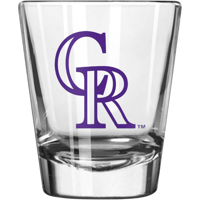 Front. Logo Brands - Colorado Rockies 2oz. Game Day Shot Glass - Multicolor.