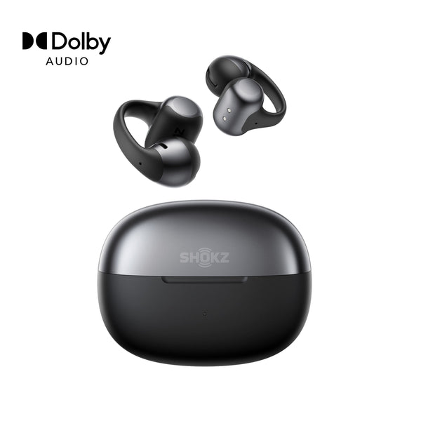 Shokz - OpenDots ONE Open-Ear Clip-On True Wireless Bluetooth Earbuds - Black