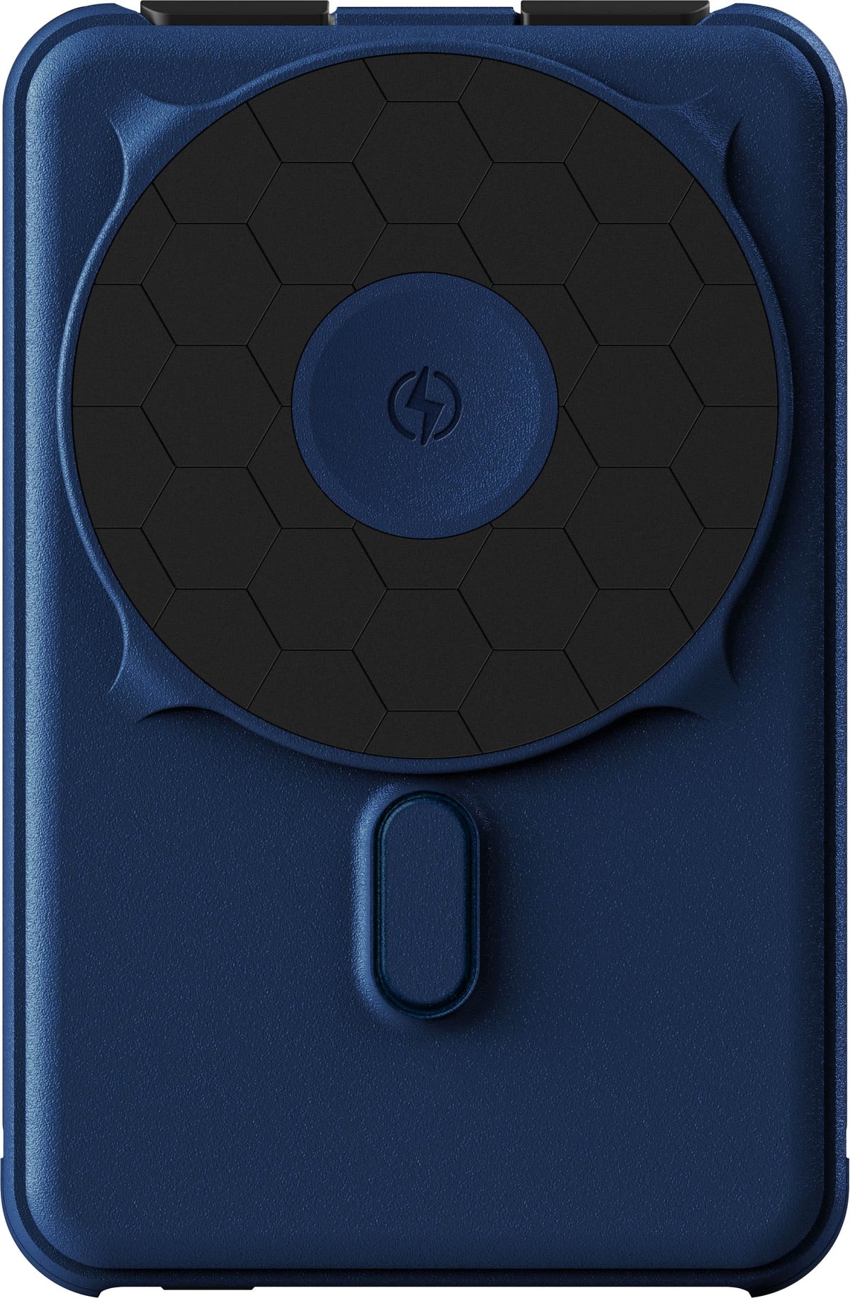 The Ridge Wallet - MAGSAFE POWER BANK 10,000mAh 20w 5-in-1 with integrated lightning and USB-C cables, Apple Watch charging, and Kickstand - Dark Harbor