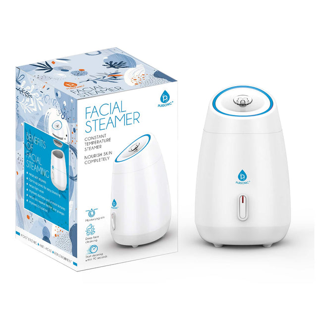 FACIAL STEAMER

BENEFITS OF FACIAL STEAMING

CONSTANT TEMPERATURE STEAMER
NOURISH SKIN COMPLETELY

MOISTURIZING
ANTI-ACNE
REFRESHING

Deep face cleansing
Start steaming within 90 seconds