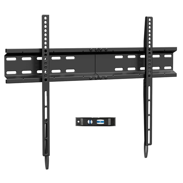 Front. Perlesmith - 32"–70" Fixed Low Profile TV Wall Mount, Model PSLL3B - Black.