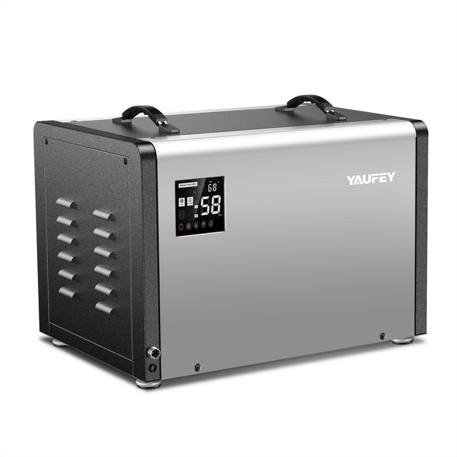 Front. Yaufey - Yaufey Commercial Crawl Space 158 Pints Heavy Duty Dehumidifier for Basements, Auto Defrost, Continuous Drainage Hose - Iron.