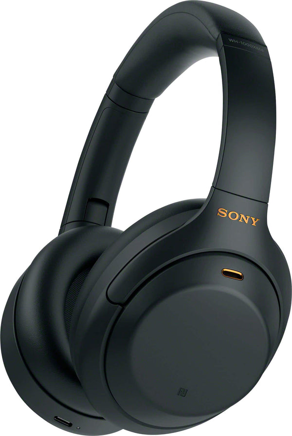 Sony - WH-1000XM4 Wireless Noise-Cancelling Over-the-Ear Headphones - Black