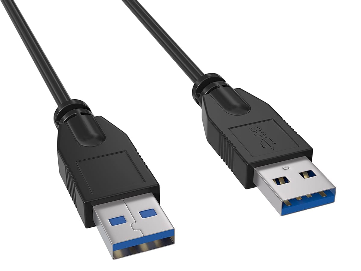 Cable Leader - USB 3.0 USB-A to USB-A SuperSpeed Cable, 5Gbps for KVM Switch, External Hard Drive, USB Hub - Black