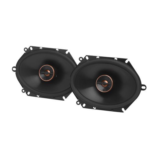 Front. Infinity - INFINITY REF687F 6” x 8” Two-way car audio speaker - Black.