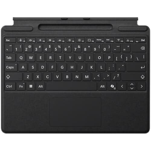 Microsoft - Surface Pro Keyboard with Pen Storage - Large - Notebook - TouchPad - Mechanical Keyswitch - Black