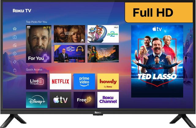 Roku TV Top Picks for You

Full HD

HBO max
PITT
DUTTON RANCH
Disney's - ZOOTOPIA
tv
For You
SC
The BURBS
Quick Access Live TV Guide
NETFLIX
prime video
howdy By Roku
TED LASSO
Disney+
tv
Free
ROKU Channel