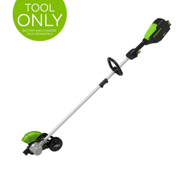 Greenworks - 80V 8" Brushless Cordless Edger, Tool Only, Battery and Charger Not Included - Green