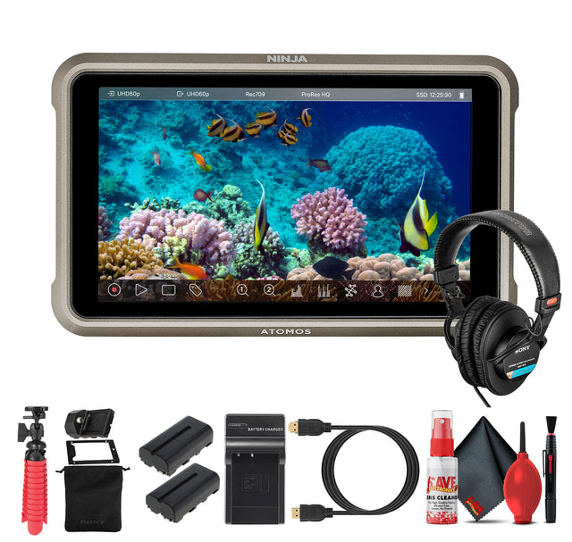 NINJA - UHD60p Rec709 ProRes HQ SSD 12:25:30 AROVEETAOO 1 2 3 ATOMOS WONY I ATIRT LnamiEn BONY - - AVE RMC INS CLEAR - - 1 F | - - - : 3 GAVE