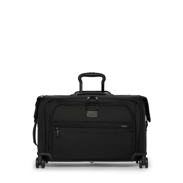 Front. TUMI - Alpha Garment Carry-On Spinner Bag - Black.