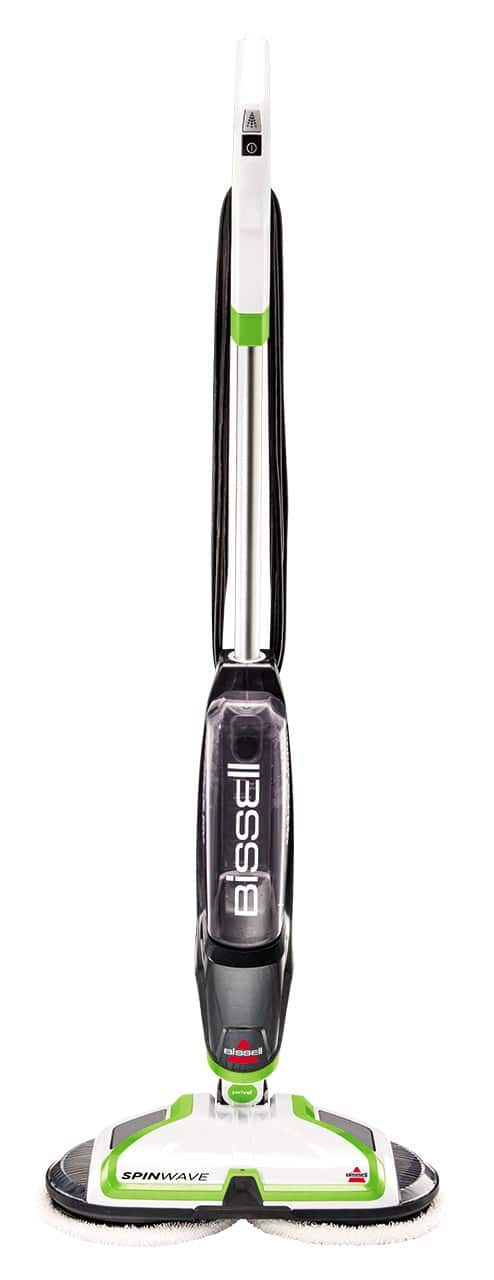 BISSELL - SpinWave Hard Floor Spin Mop - White with ChaCha Lime Accents
