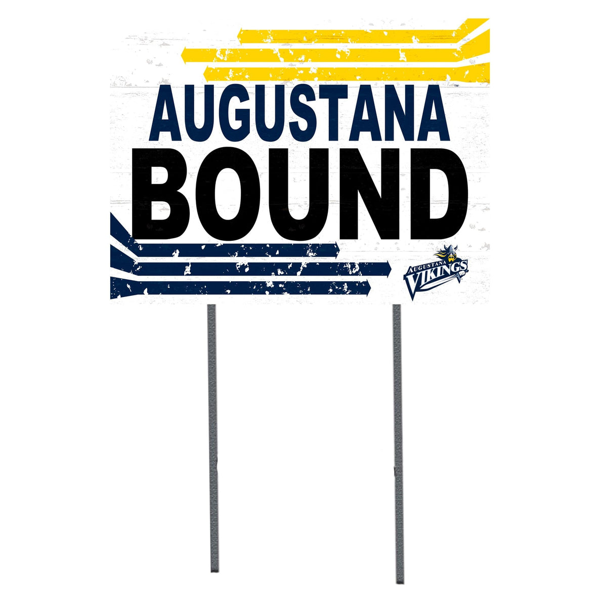 Jardine - Augustana Vikings 18'' x 24'' Bound Yard Sign - White