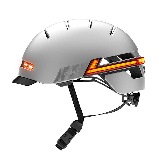 Front. LIVALL - LIVALL BH51M NEO Smart Bike Helmet with speakers, Smart Lighting, Fall Detection & SOS Alert- Grey - Grey.