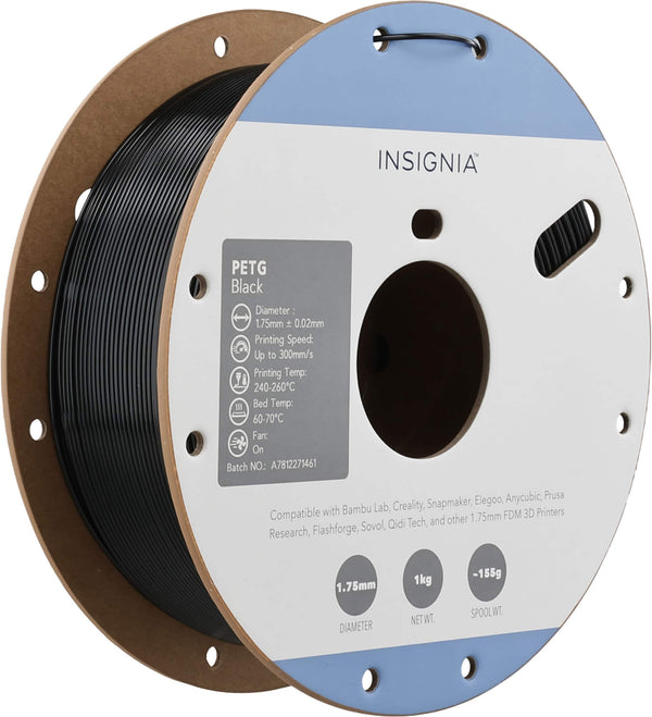 Insignia™ - PETG 1.75mm Filament - Black