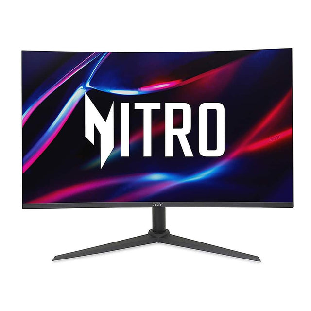 Front. Acer - Nitro  31.5” WQHD Gaming Monitor, AMD FreeSync  (1 x DP 1.4, 2 x HDMI 2.0 Ports & 1 x Audio Out) - Black.