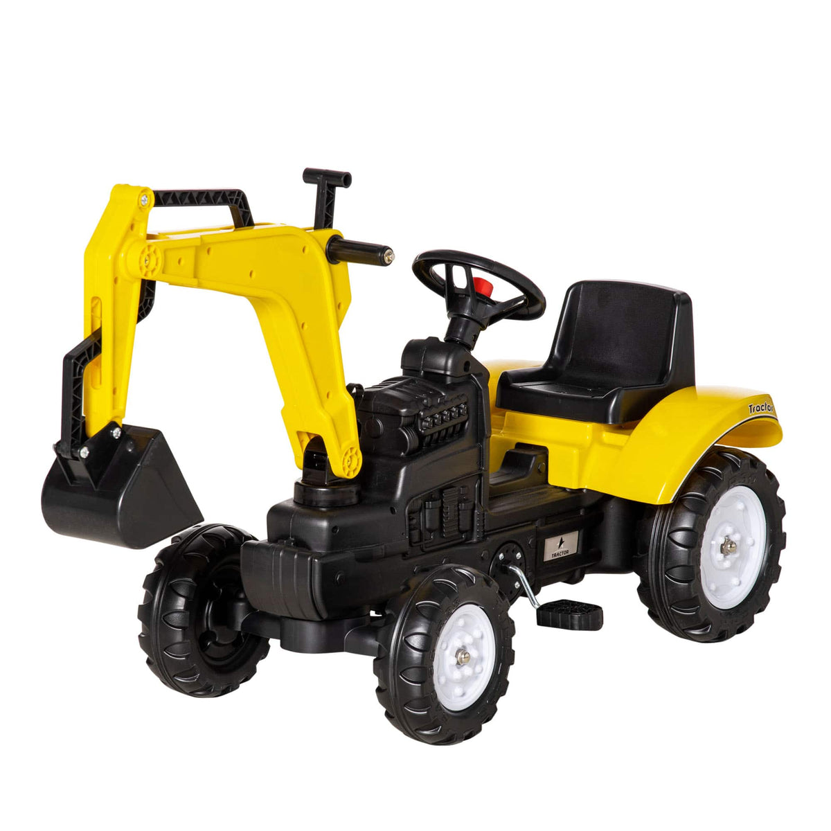 Aosom - Ride On Excavator, Pedal Digger