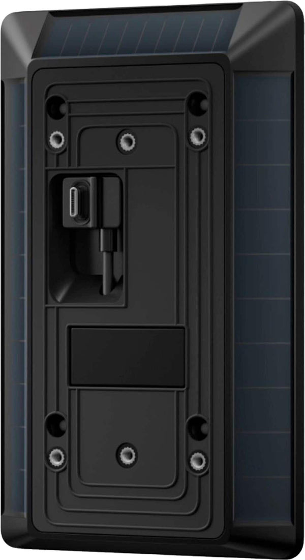 Solar Charger for Ring Battery Doorbell - Black