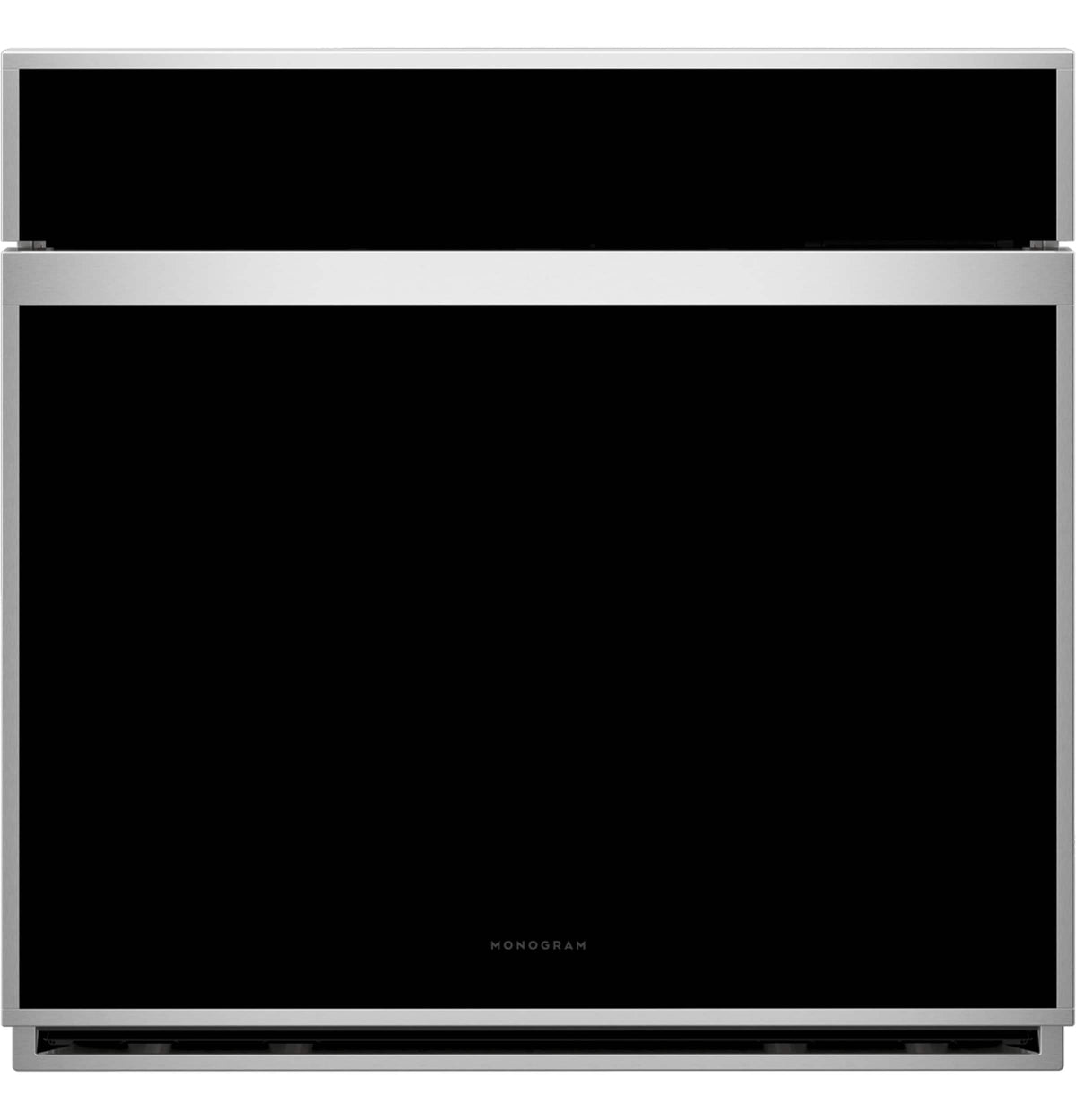 Monogram - Minimalist 30" Smart Built-In Single Electric Twin Convection with Direct Air Wall Oven with Air Fry and In-Oven Camera - Stainless Steel