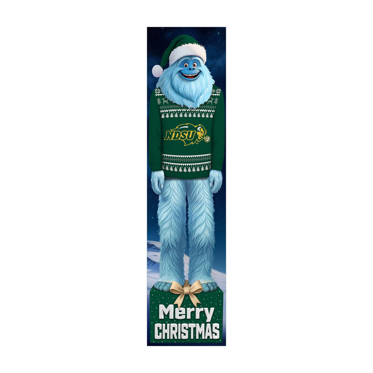 Fan Creations - NDSU Bison 48" Yeti Christmas Leaner - Multicolor