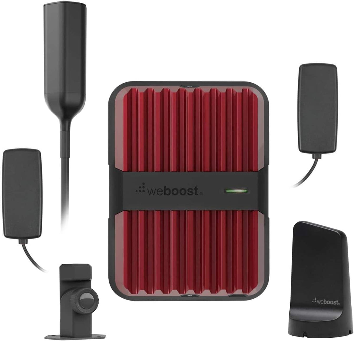 Solid Signal - Rover Duo Cross Country 2-in-1 Car-to-Offroad Vehicle Cell Phone Signal Booster - Powered by weBoost - Black, Red