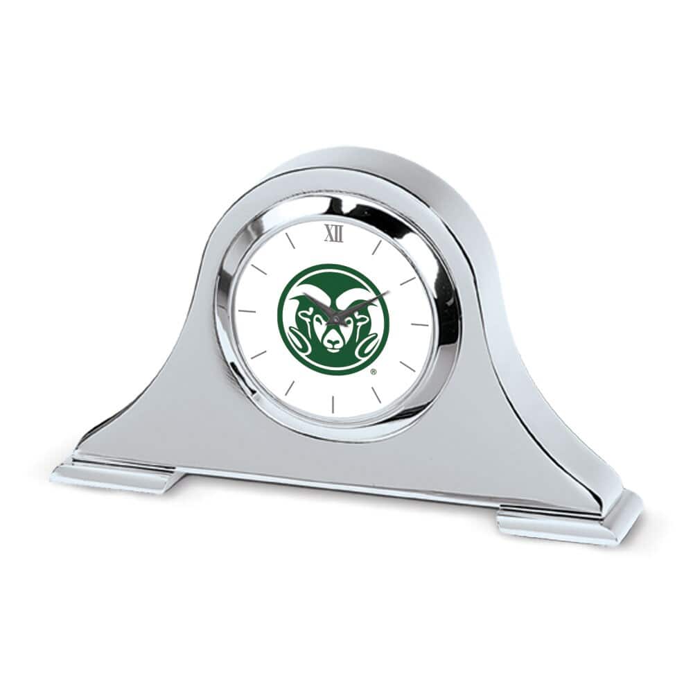 Jardine - Colorado State Rams Napoleon Desk Clock - Silver