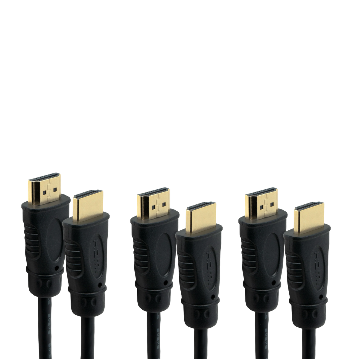 J-Tech Digital - 3ft 8K HDMI Cable (3-Pack) - Black