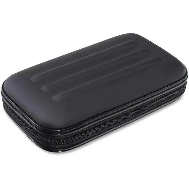 Front. Advantus - Advantus Large Soft Sided Pencil Case External Dimensions: 2 x 8.8 x 5.3 - Black.