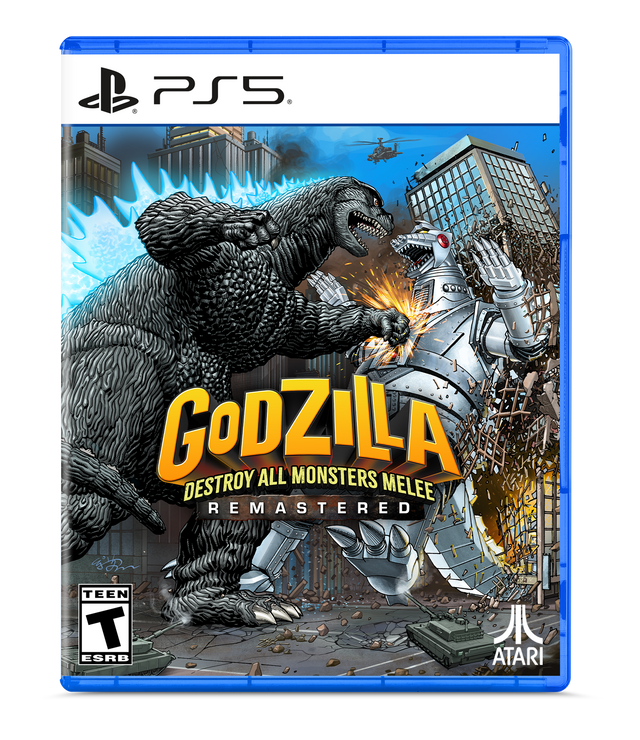 db PS5  
GODZILLA DESTROY ALL MONSTERS MELEE REMASTERED  
TEEN T ESRB  
ATARI