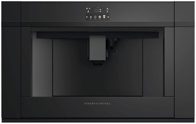 Front. Fisher & Paykel - Single Serve Coffee Maker with Cappuccinatore - Black.
