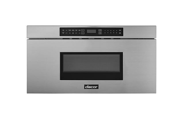 Front. Dacor - 30" 1.2 Cu. Ft. Built-In Microwave Drawer with Multi-Sequence Cooking and Smart Moisture Sensor - Silver Stainless Steel.