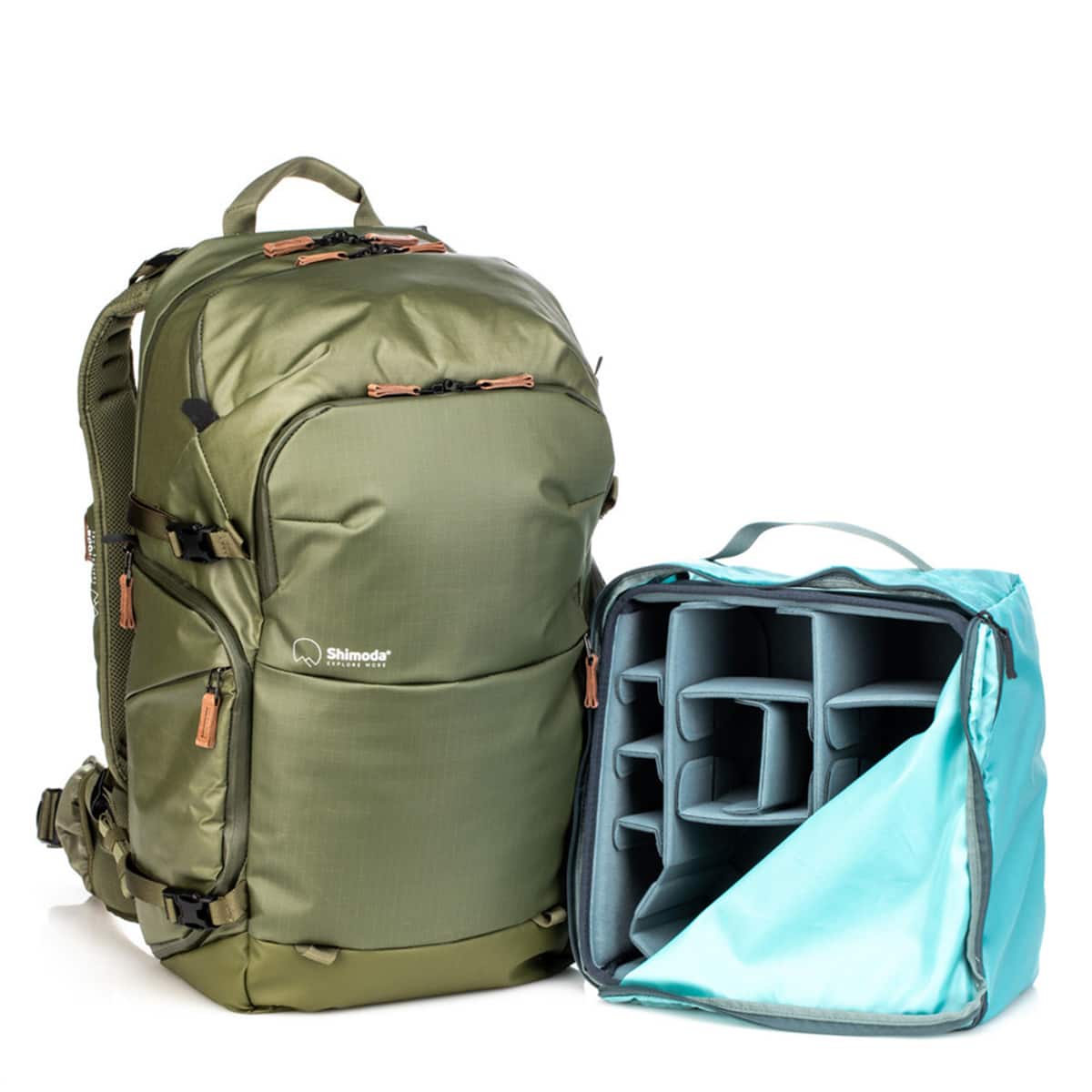 Shimoda - Explore V2 35 Liter Adventure Backpack Starter Kit, Army Green