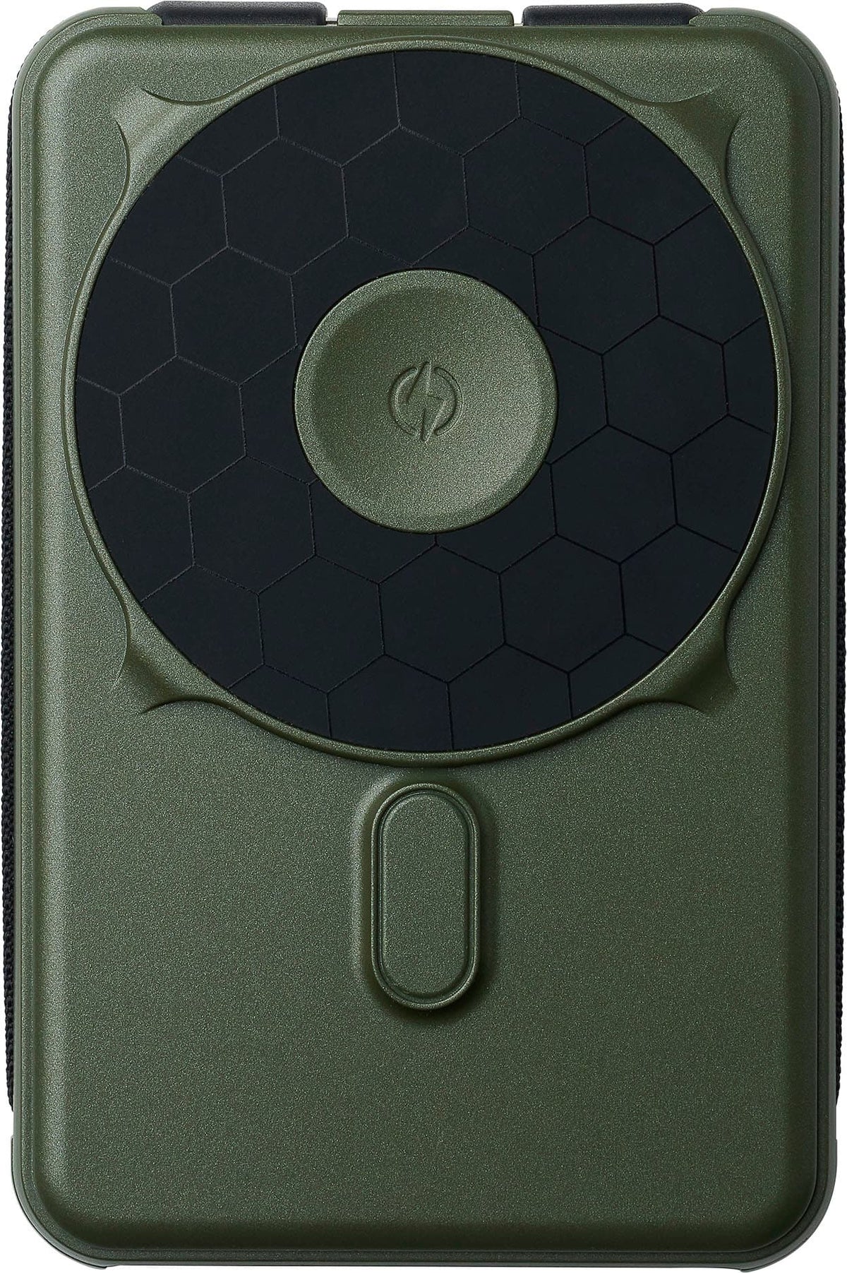 The Ridge Wallet - MAGSAFE POWER BANK 10,000mAh 20w 5-in-1 with integrated lightning and USB-C cables, Apple Watch charging, and Kickstand - Green