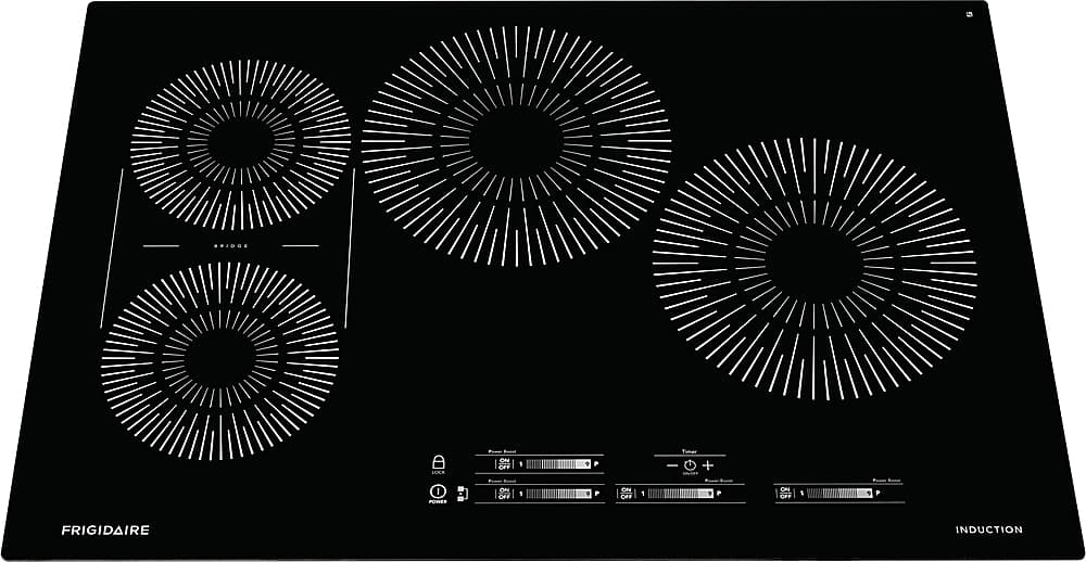 Frigidaire - 30 in. Wide 4 Elements Built-In Electric Induction Cooktop - Black