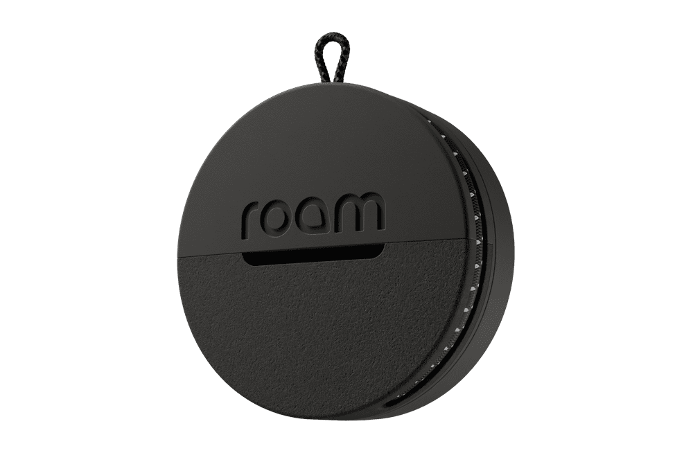 Roam smart tracker - Roam 3-in-1 Tracker - Bluetooth Item Locator, Keys/Luggage/Pet Gear, iOS or Android Find My, Waterproof, 1-Pack - Black