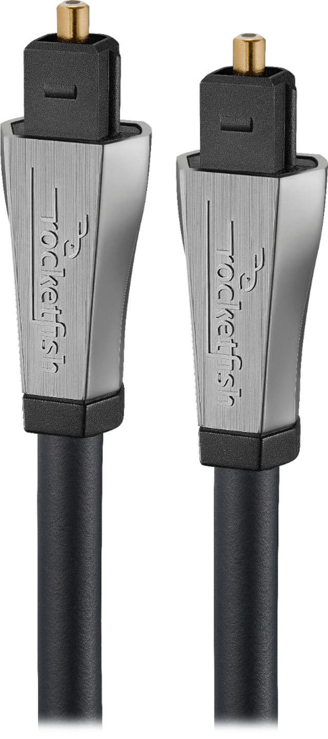 Front. Rocketfish™ - 25' Toslink Optical Audio Cable - Black.