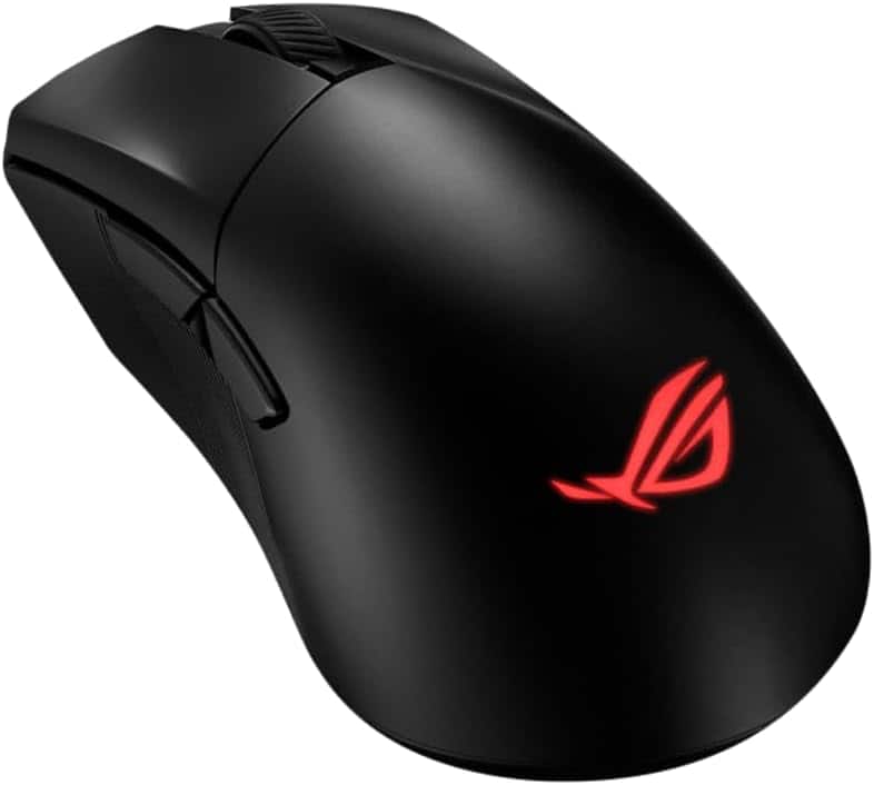 ASUS - ROG Gladius III Wireless AimPoint, Connectivity: USB 2.0 (TypeC to TypeA), Bluetooth 5.1, RF 2.4GHz. Aura Sync - Wireless - Black