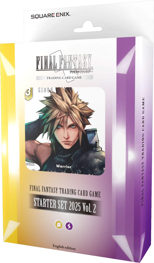 SQUARE ENIX  
FINAL FANTASY  
TRADING CARD GAME  

3 Cloud Warrior  
FINAL FANTASY TRADING CARD GAME  
STARTER SET 2025 Vol. 2  

English edition