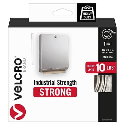 Velcro - Brand Industrial Strength 2" x 15' Hook & Loop Fastener Roll - White