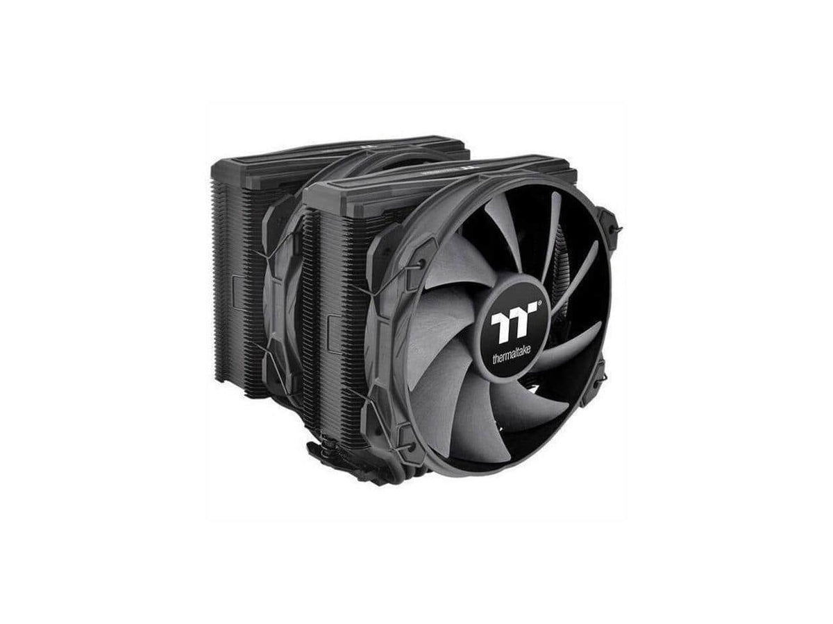 Thermaltake - TOUGHAIR 710 250W TDP CPU Cooler, Intel LGA 1700/1200, AMD AM5/AM4 Dual-Tower Copper Base 7 Heat Pipes - Black