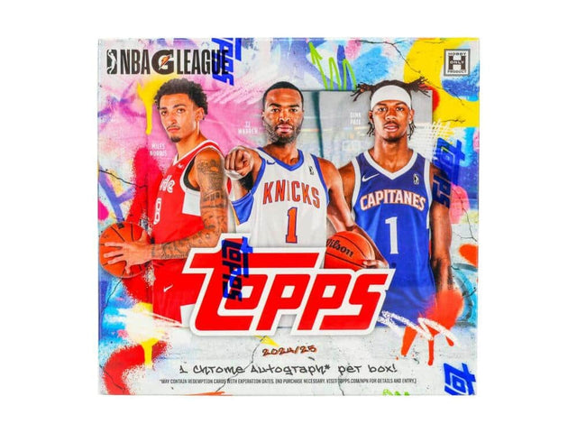 F HOBBY NBA G LEAGUE ^M PRODUCT ONLY DINK I PATE WARREN MILES NORRIS 0 tarps de KNICKS 8 CAPITANES 1 1 Vilson LOPPS Opps 2024/25 1 crTom uoaph*  box! "MAY CONTAIN REDEMPTION CARDS WITH EXPIRATION DATES. (NO PURCHASE NECESSARY. VISIT TOPPS.COM/NPN FOR DETAILS AND ENTRY.)