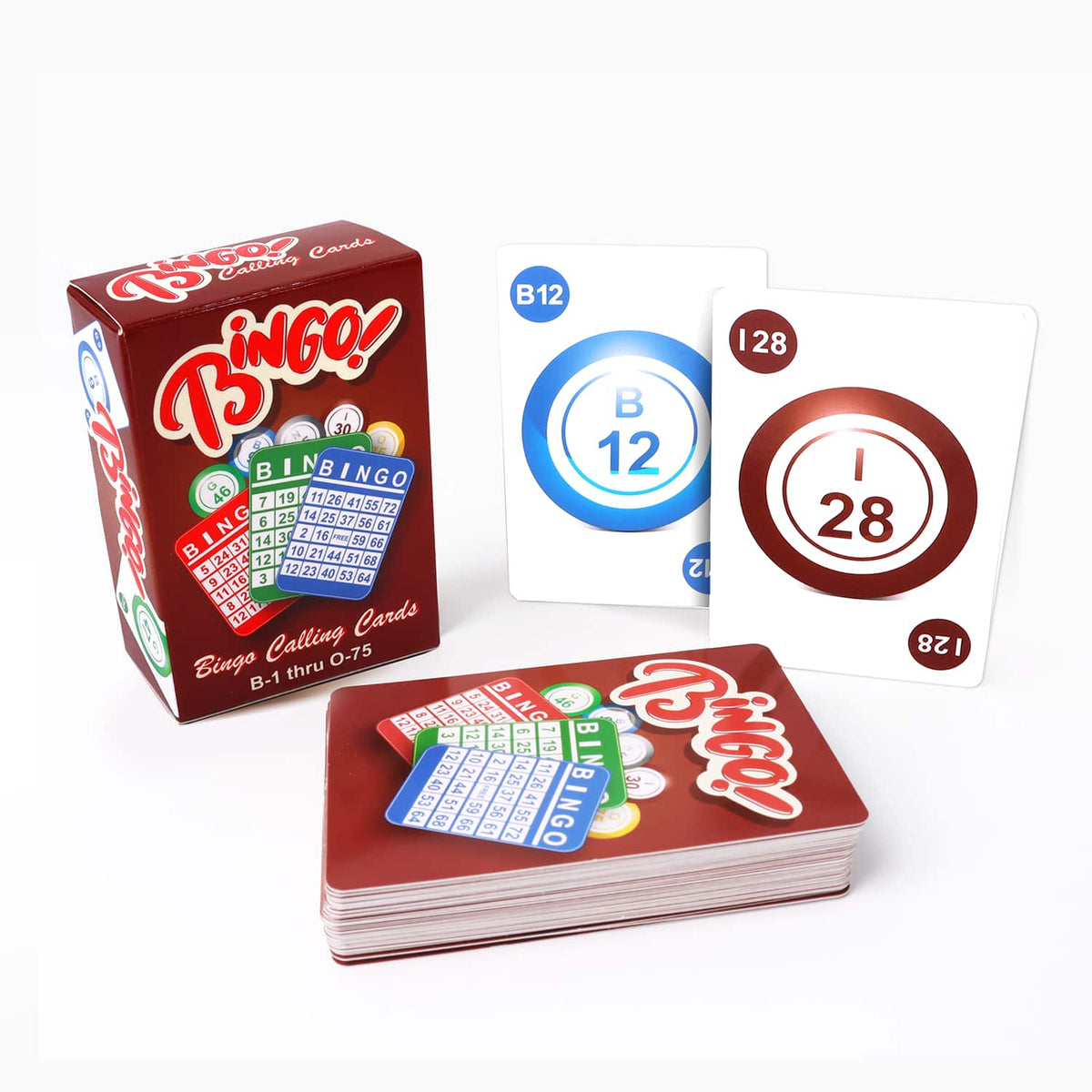 GSE Games & Sports Expert - Bingo Calling Cards, Stiffness Bingo Game Cards with High Visibility Numbers