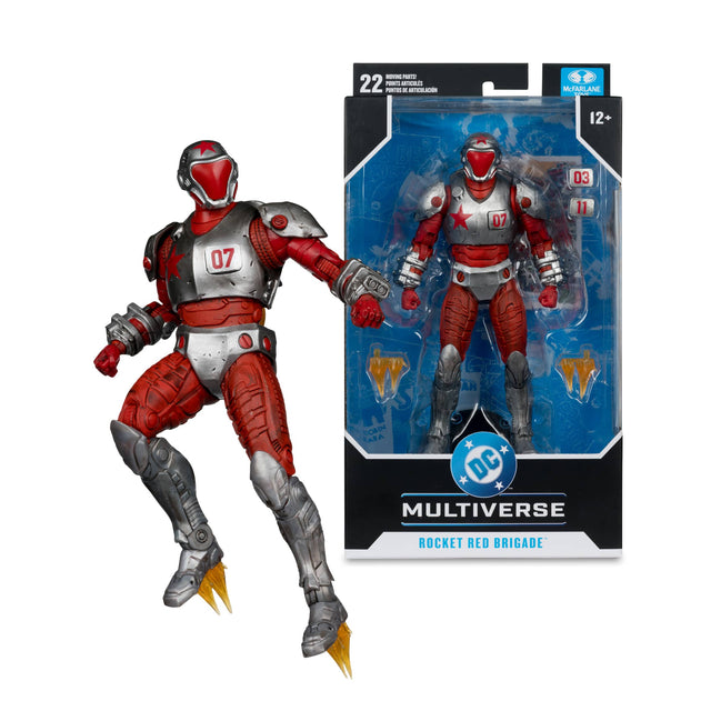 MOVING PARTS 22 POINTS DE ARTICULACIÓN  
McFARLANE  
12+  
03 07 11 07 HS  
DC MULTIVERSE  
ROCKET RED BRIGADE