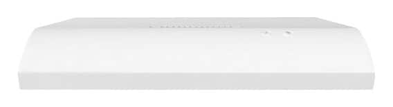 Front. Whirlpool - 30" Externally Vented Range Hood - White.