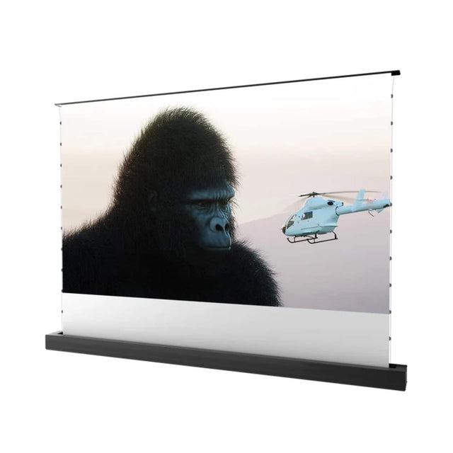 Front. AWOL Vision - MW-F220 120" Motorized Floor Rising Matte White Projector Screen ，4K/8K Ultra HD，Long/Short/Ultra-Short Throw Compatible - White.