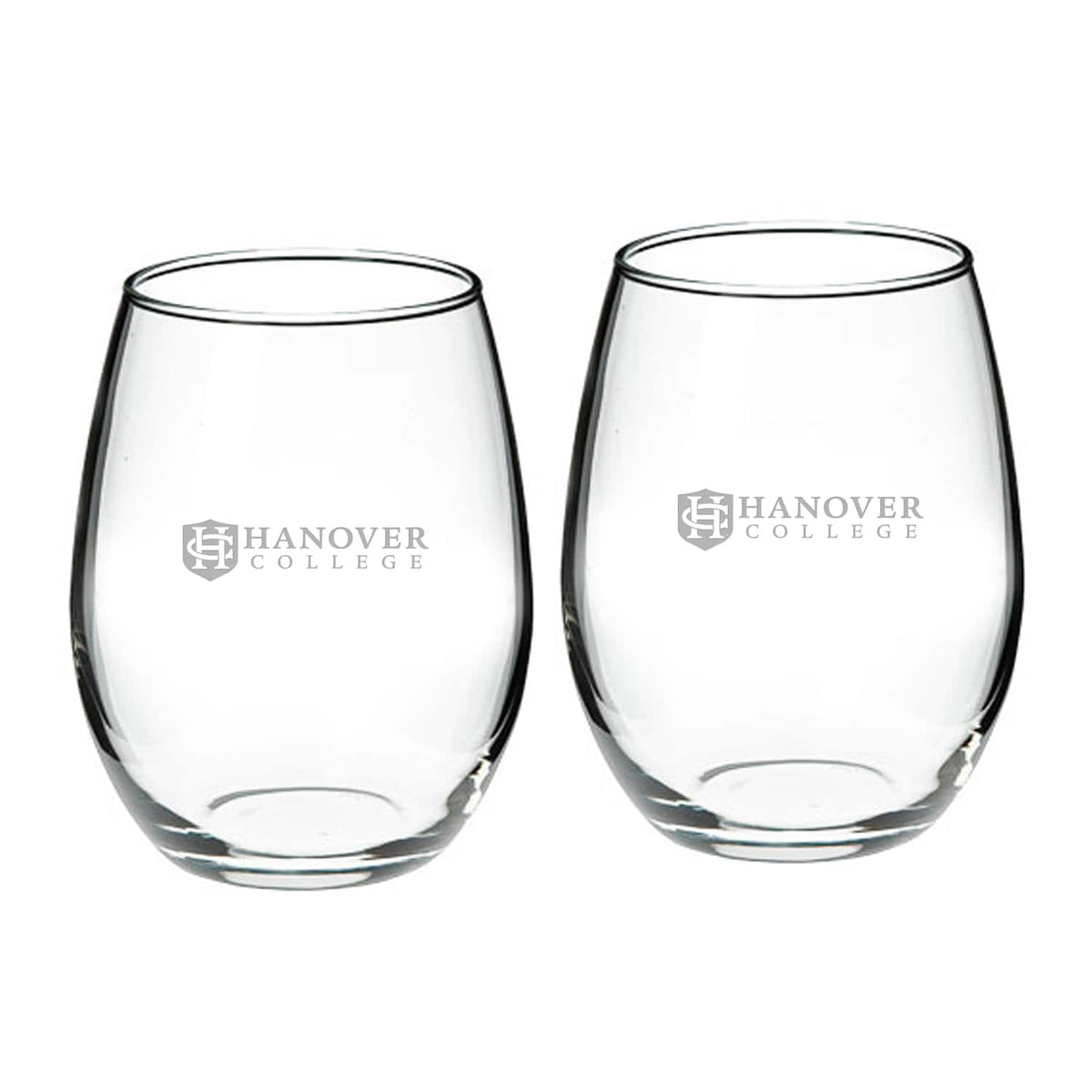 Jardine - Hanover Panthers 21oz. 2-Piece Stemless Wine Glass Set - Multicolor