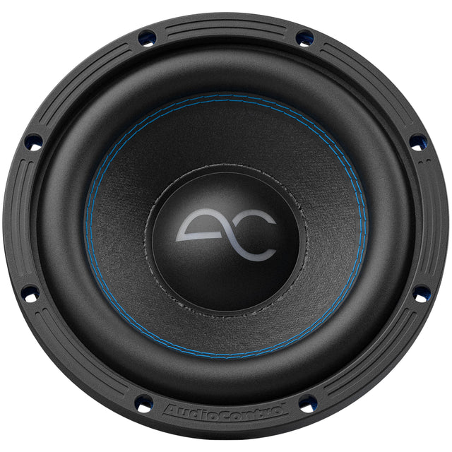 Front. AudioControl - Spike Series 8” Single-Voice-Coil 2-Ohm High-Performance Subwoofer - Black/Blue.