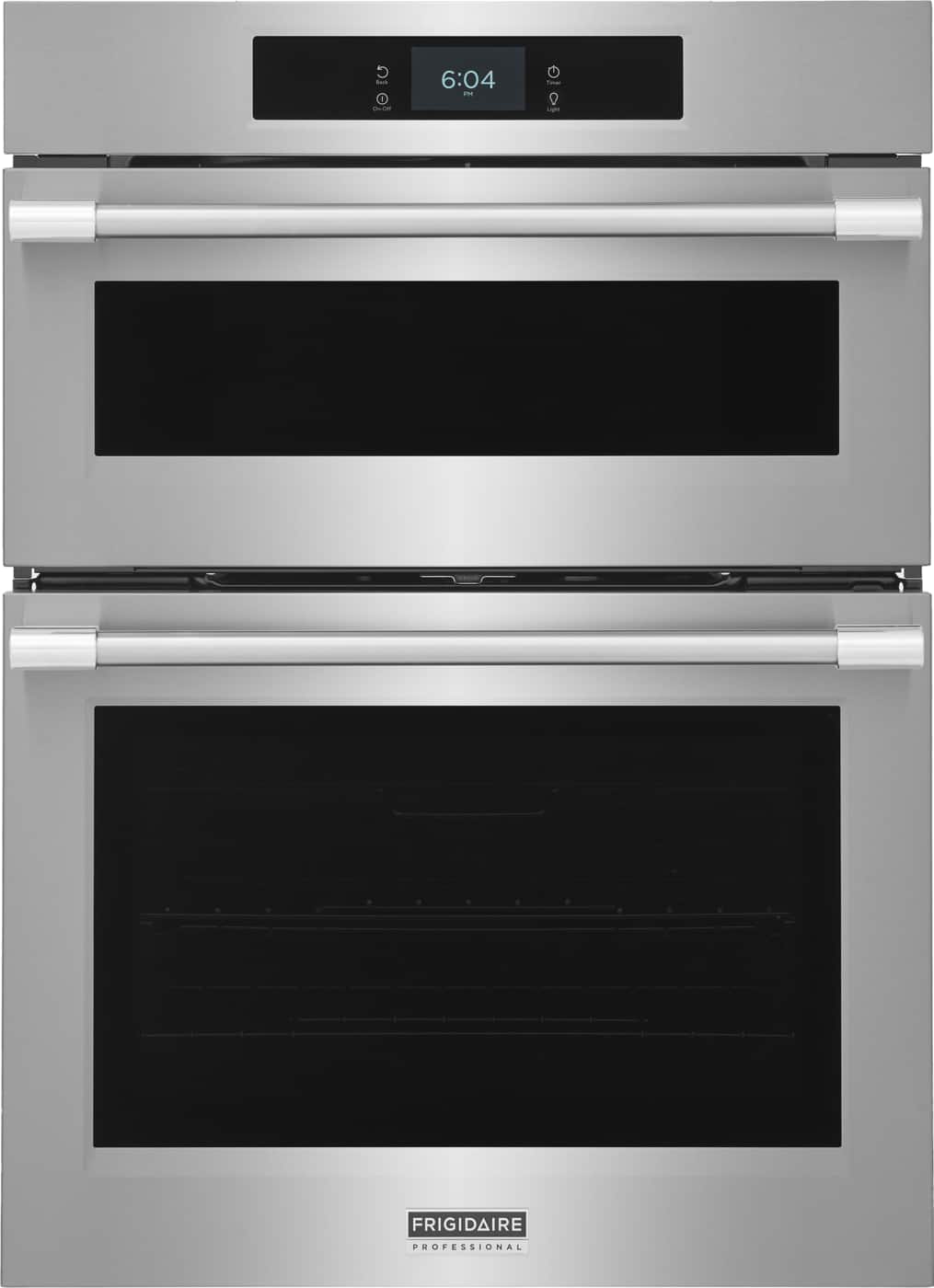 Frigidaire - 30" Microwave Combination Wall Oven with Stone-Baked Pizza Mode - Stainless Steel