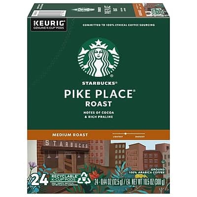 Starbucks - Pike Place Coffee Keurig K-Cup Pods, Medium Roast, 24/Box